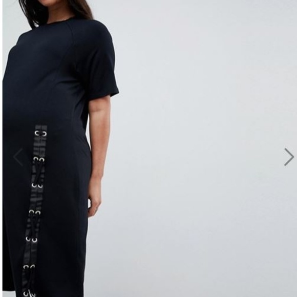 ASOS Maternity  Midi T-Shirt Dress US 4 - Picture 3 of 4
